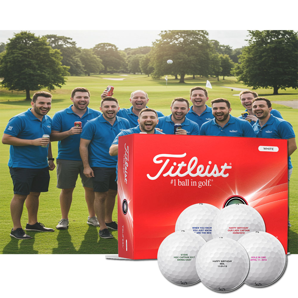 Titleist TruFeel Golf Balls with Text Personalisation